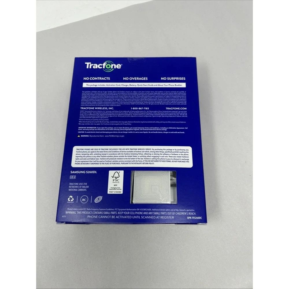 Samsung Galaxy J2 Android Smartphone S260DL Tracfone Prepaid 16GB 4G LTE